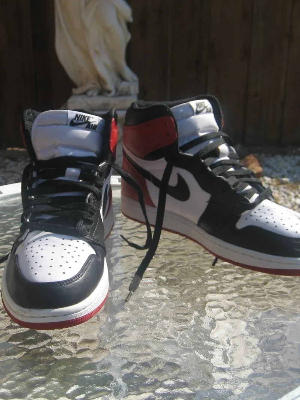 Men's Nike Air Jordan 1 High Retro OG Black Toe 2016 Size 9.5 Retro 555088-125